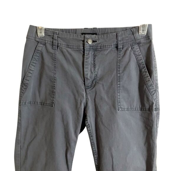 Toad & Co Earthworks Pant Gray Stitched Pocket Tapered Leg Size 10 - Picture 3 of 6